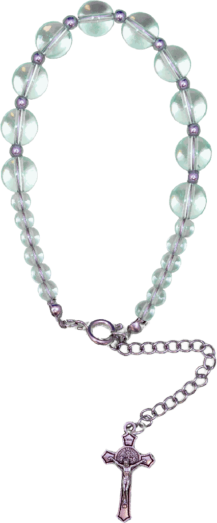 Armband - Natuursteen/Stras (Ø10mm)