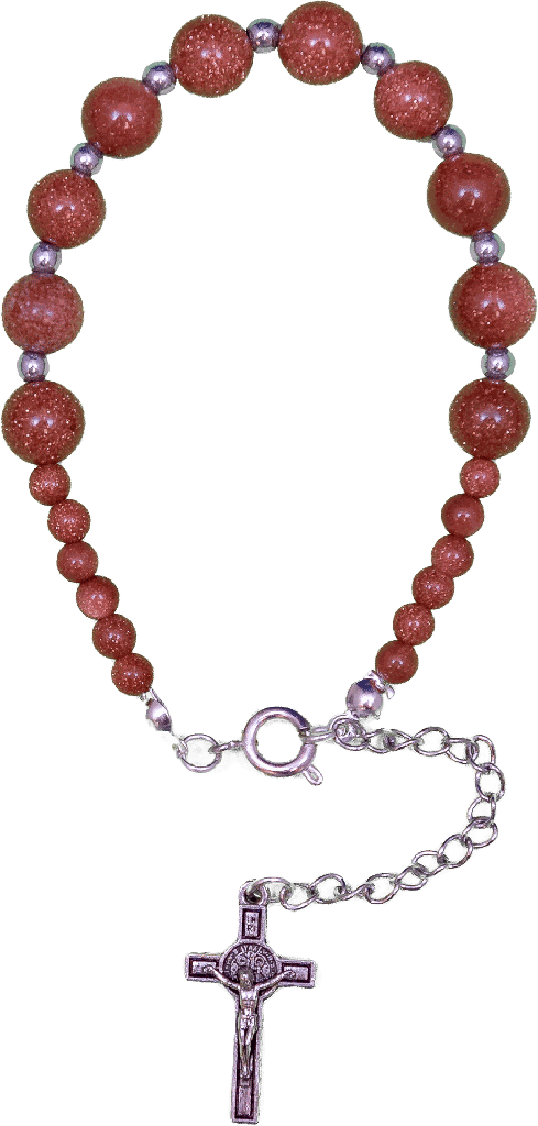 Armband - Natuursteen/zandsteen (Ø10mm)