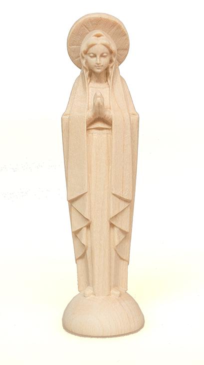 Statue Our Lady praying - carving/nature (10cm)