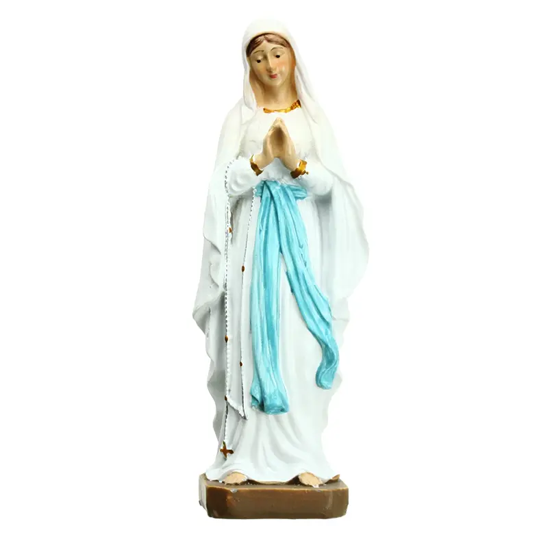 Statue ND Lourdes - résine - 15cm