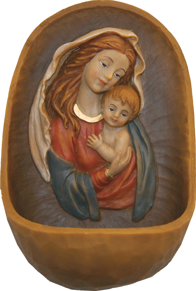Bénitier "Marie Avec L'Enfant" - 12,4 cm