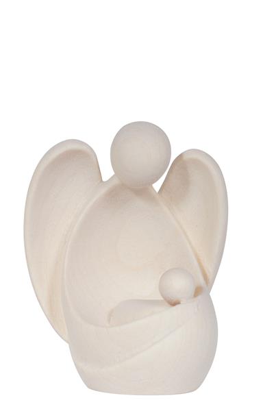 Schutzengel Amore sitzend - 6,5cm - natur