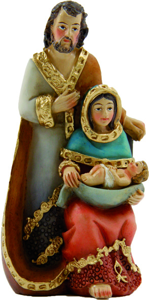 Statue Ste Famille - résine - 6cm