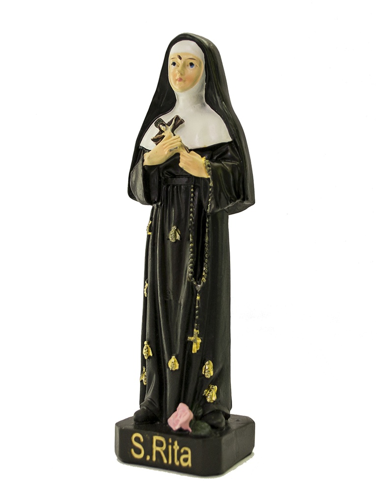 Statue Ste Rita - résine - 13cm