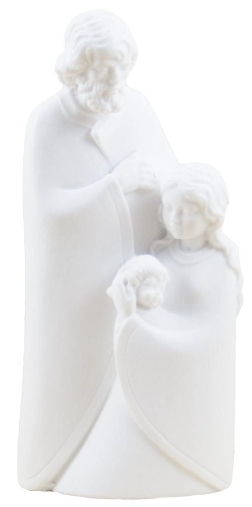 Heilige familie  - kunsthars/wit - 10*5 cm