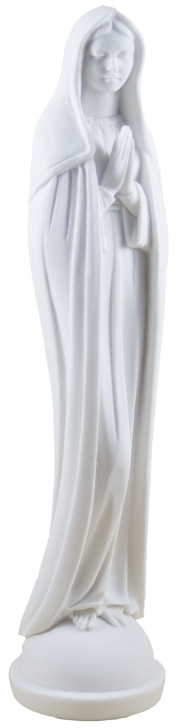 Madone priant  - résine/blanche - 24*6cm