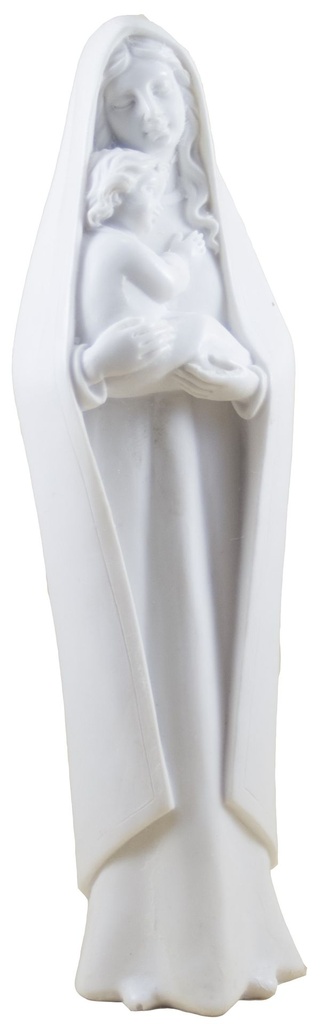 Madonna kind op arm - kunsthars/wit - 20*6cm