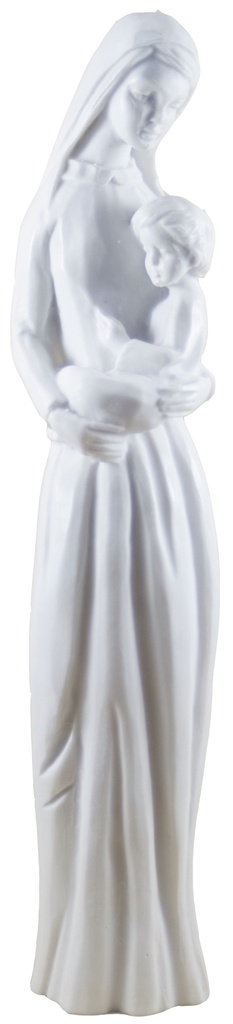 Moderne madonna kind - kunsthars/wit - 26*6cm