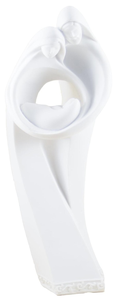 Heilige Familie modern - kunsthars/wit - 24*9cm