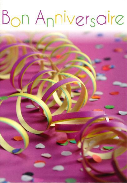 Carte simple - 10x15cm - Bon Anniversaire