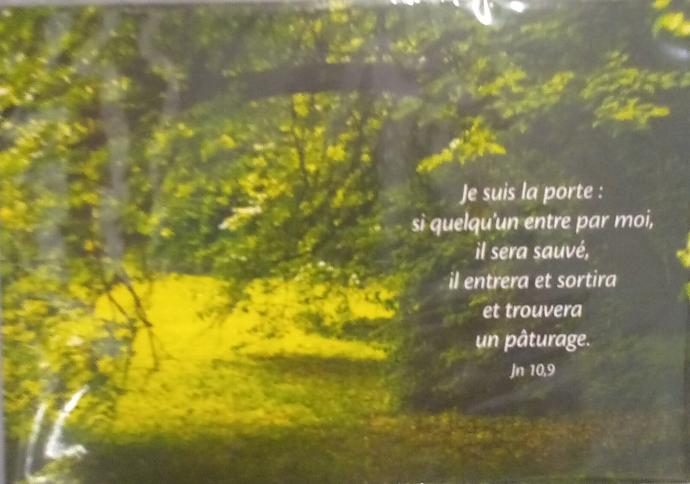 Carte simple 10x15cm - Je suis la porte ... Jn 10,9