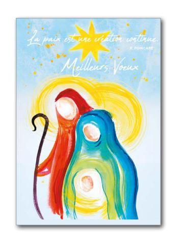 Kerstkaart 10x15cm - Meilleurs Voeux. La paix est ...