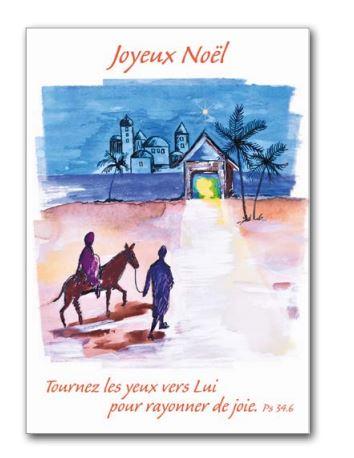 Carte simple Noël - 10x15cm - Tournez les yeux vers Lui ... PS 34,6