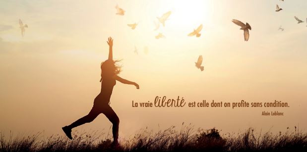 Kaart panor. 10,5x21cm + enveloppe - La vraie liberté