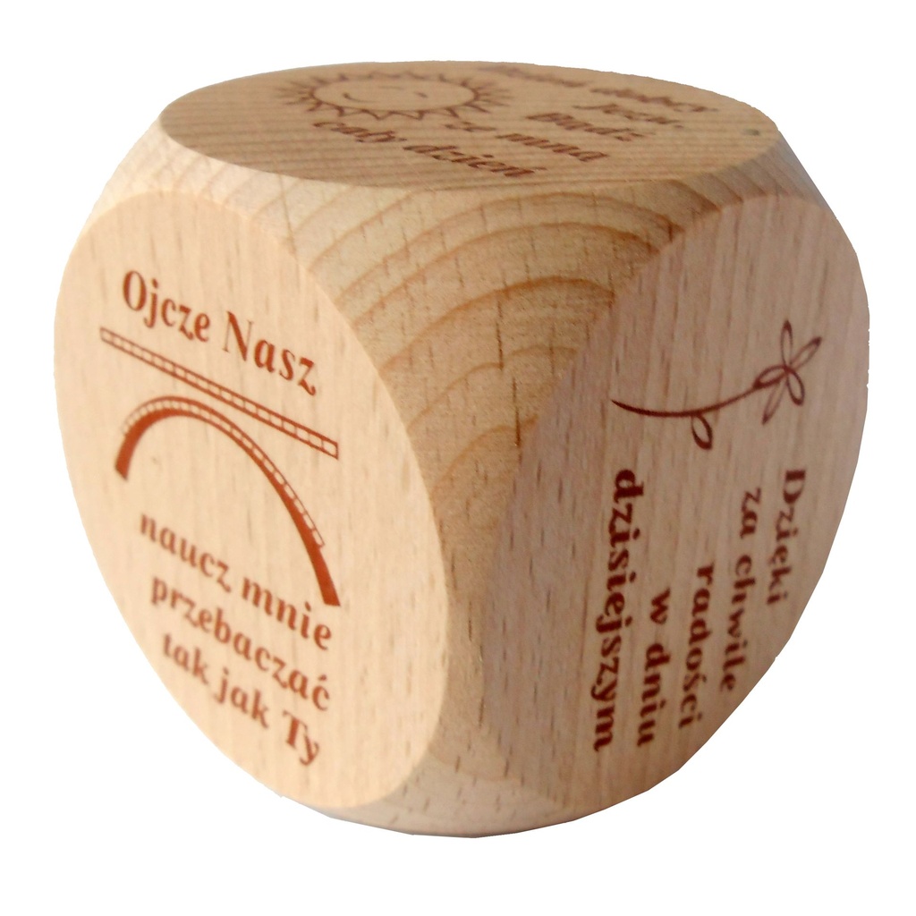 Dé de prières pour enfants - Polonais/brun
