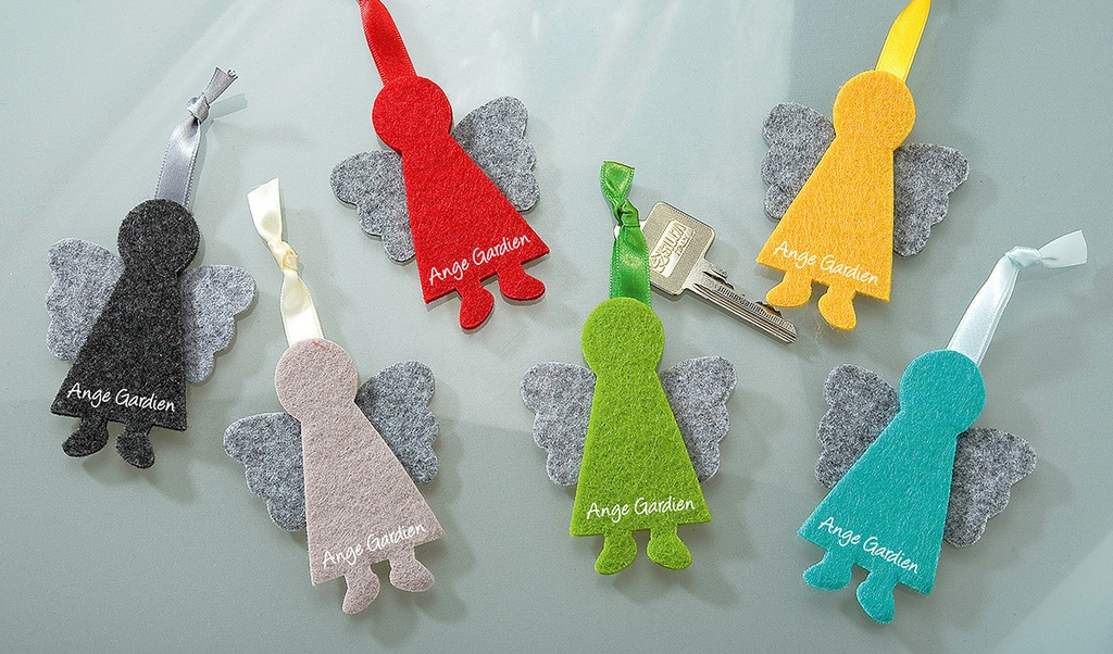 Engel/vilt - 'Ange gardien' - 10cm/assorti kleuren