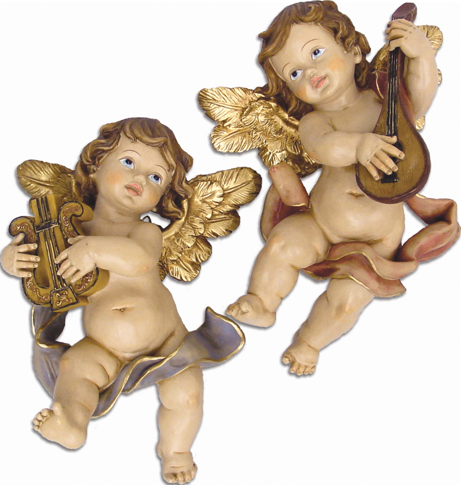 Wandangel Harp En Luit - 21 cm