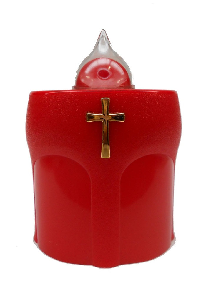 Lampe cimetière - rouge (78x58x108mm)