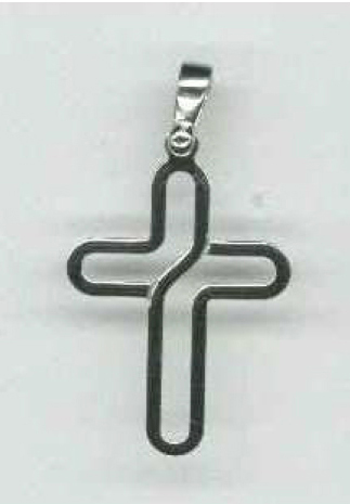 Halzkreuz - versilbert 925 (18x24mm)