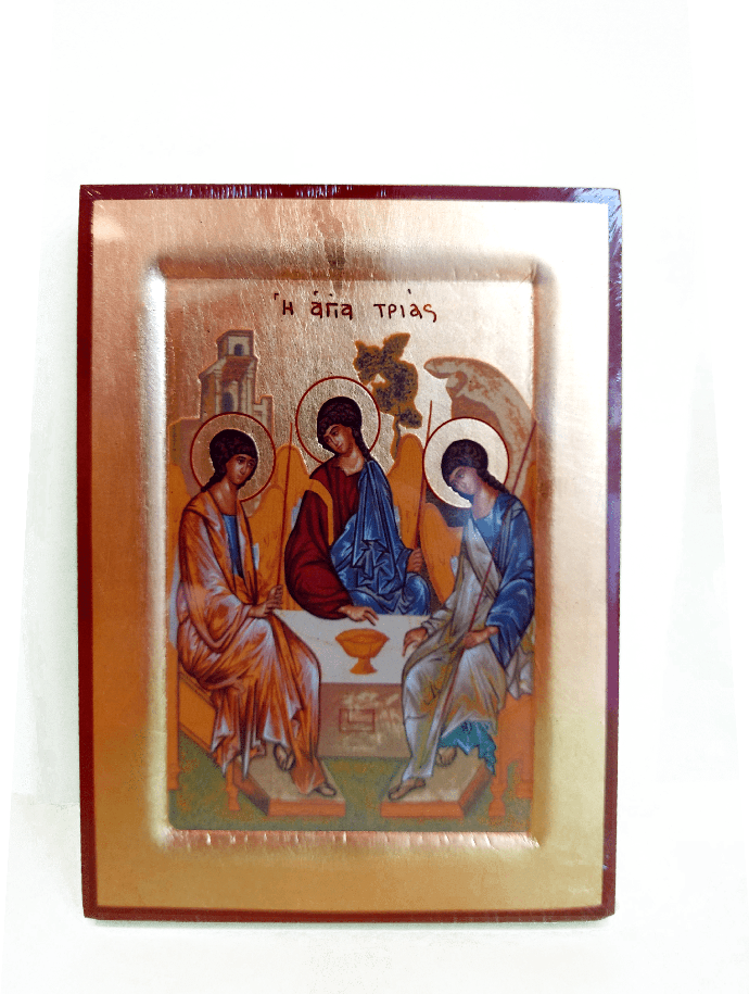 Icoon lithografie/boord - H.Drievuldigheid Roublev (145x185mm)