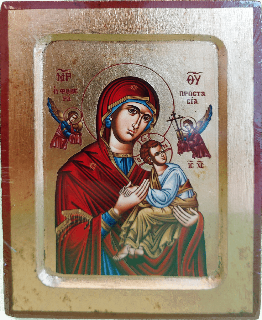 Icône sériegraphie/bord - Perp. Secours (130x170mm)