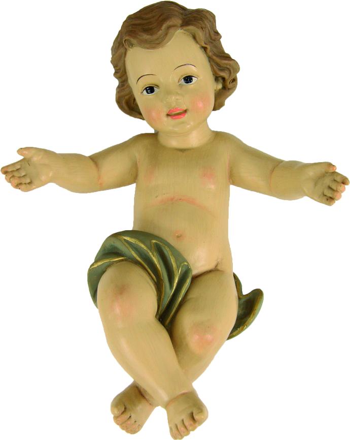 Enfant Jésus en résine - H 8cm