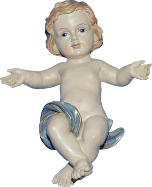 Jezuskindje los - polystone - H 11cm