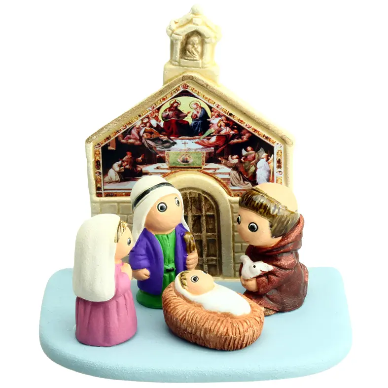Crèche du monde 'Assise' - 7x9cm