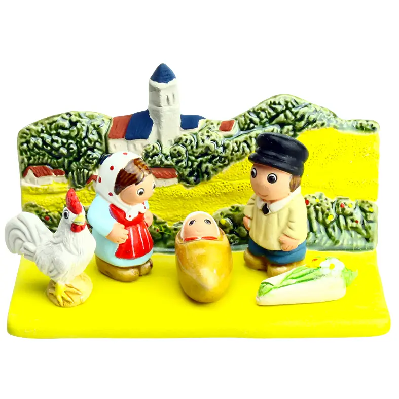 Kerstgroep "Frankrijk/Beauce" - 7x9cm