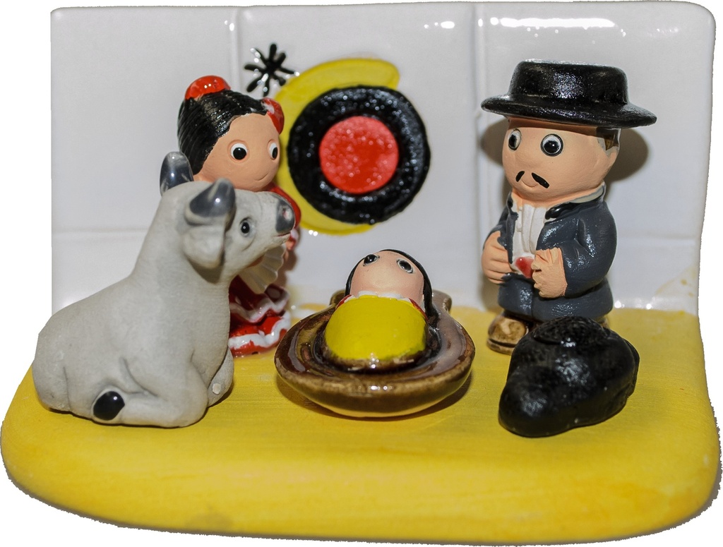 Kerstgroep "Spanje" - 7x9cm