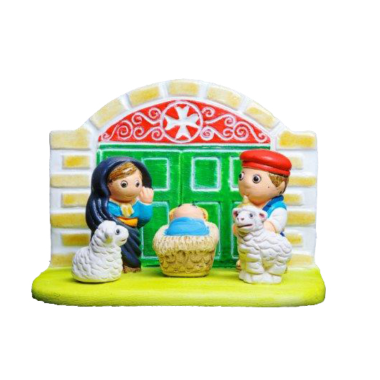 Crèche du monde 'Malte' - 7x9cm