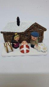 Kerstgroep "Frankrijk/Savoie" - 7x9cm