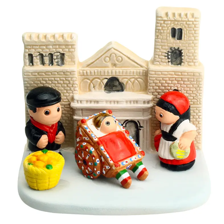 Crèche du monde 'Sicile' - 7x9cm