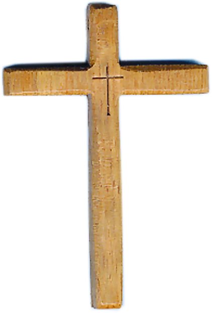 Croix sur cordon 'F' (65x100mm)