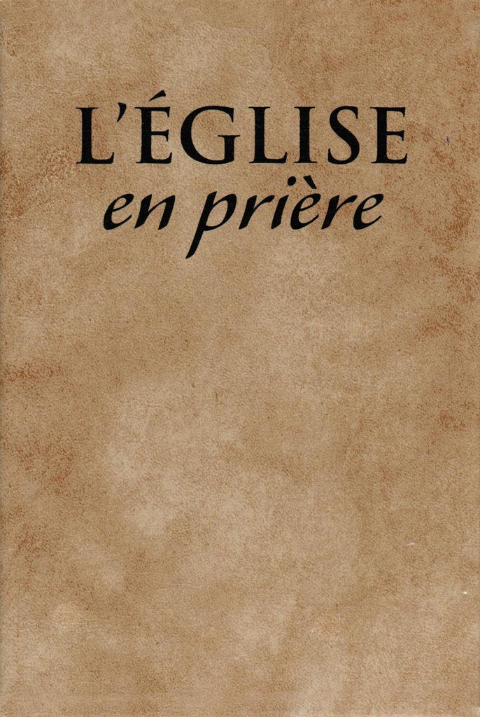 Livre L'église en Prière - PVP = 13,95 euro