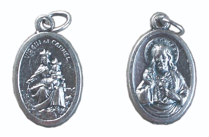 Medaille Scapulier - metaal (16x22mm)