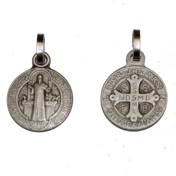 Medaille Hl Benedikt - Metall (Ø14mm)