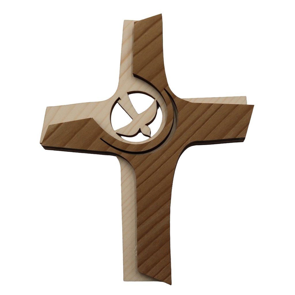 Kreuz mit Taube - Mehrf.gebeitst (125x160mm)