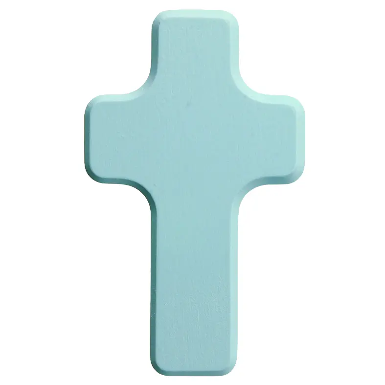 Holzkreuz - Ahorn,blau - OHNE SCHRIFT (60x100m)