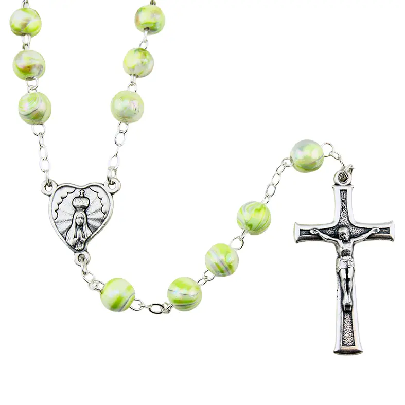 Rozenkrans - pareleffect - groen ( ⌀ 8mm)