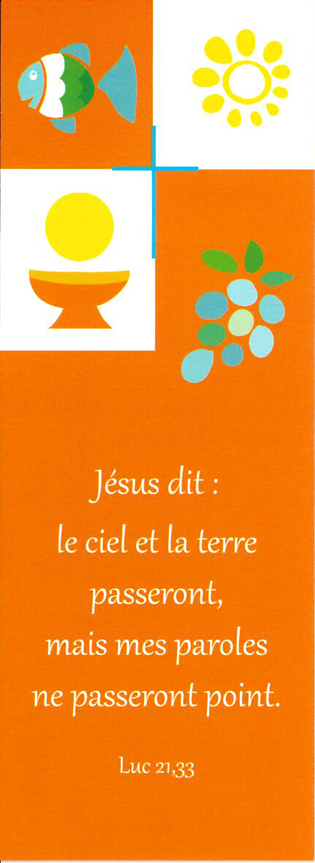 Signet communion - 5,5x15cm Jésus dit: le ciel et...