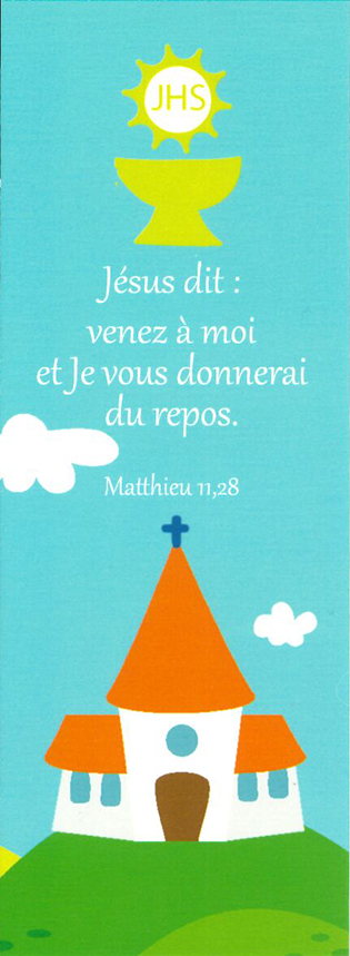 Signet communion - 5,5/15cm Jésus dit: Venez … moi...