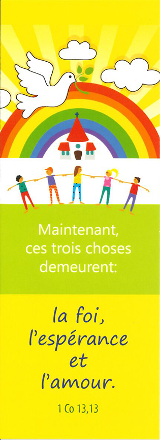 Signet communion - 5,5x15cm Maintenant, ces trois...