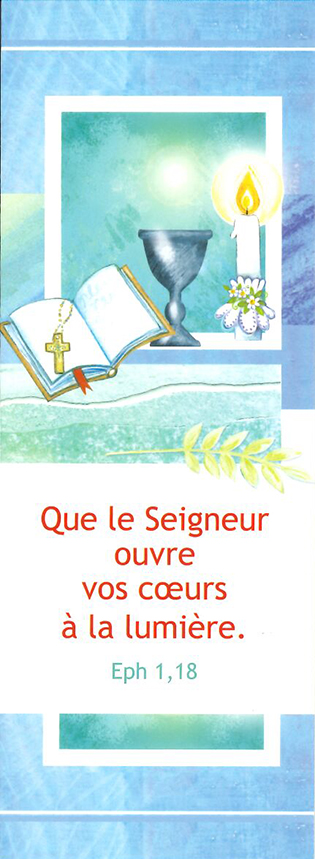 Signet communion - 5,5x15cm Que le Seigneur ouvre...