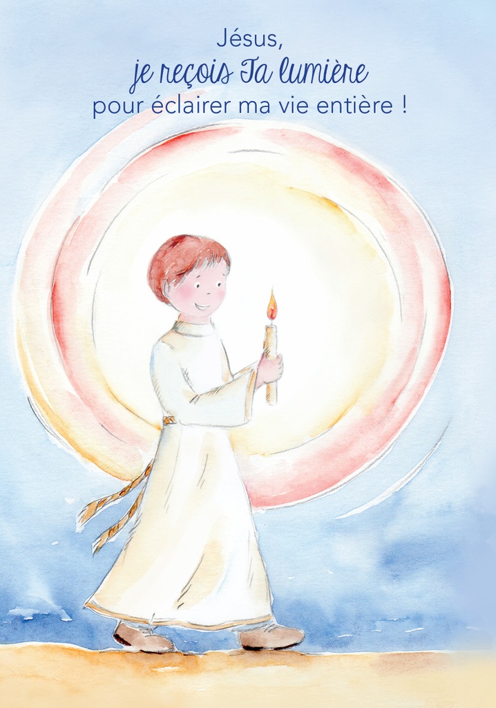 Signet communion - 70x100mm Jésus,je reçois Ta lumière...