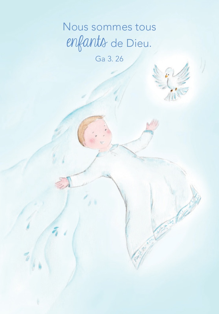Signet communion - 70x100mm Nous sommes tous enfants ...