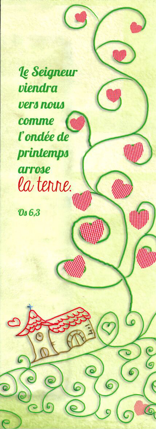 Signet communion - 5,5x15cm Le Seigneur viendra...