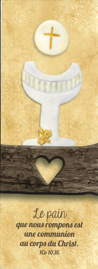 Signet communion - 5,5x15cm Le pain que nous...