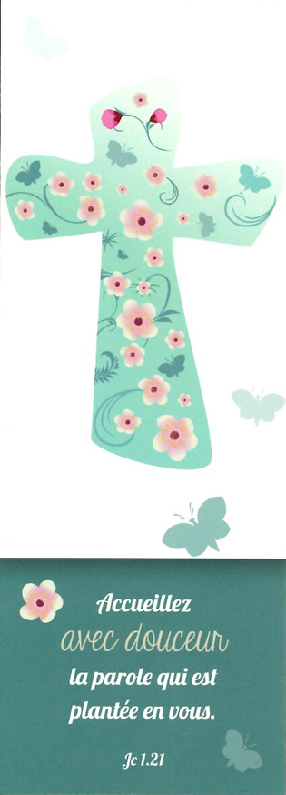 Signet communion - 5,5x15cm Acceuillez avec douceur...