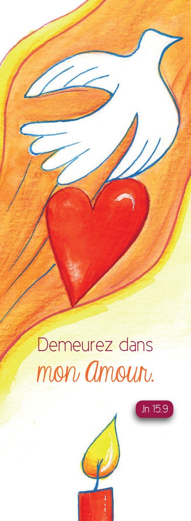 Signet communion - 5,5/15cm - Demeurez dans mon Amour